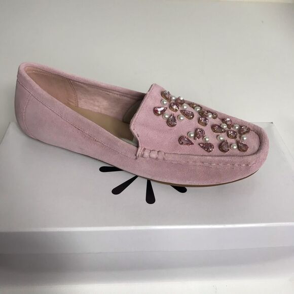 Isaac Mizrahi Suede Embellished Moccasins - Picture 3 of 6